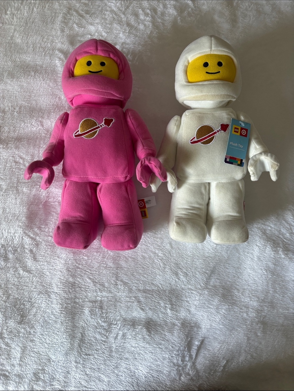 Lego Plush Astronauts - Pink and White
